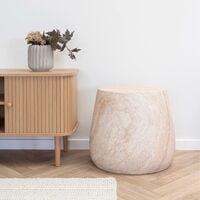 House Nordic Bonn apupöytä Ø48 cm beige